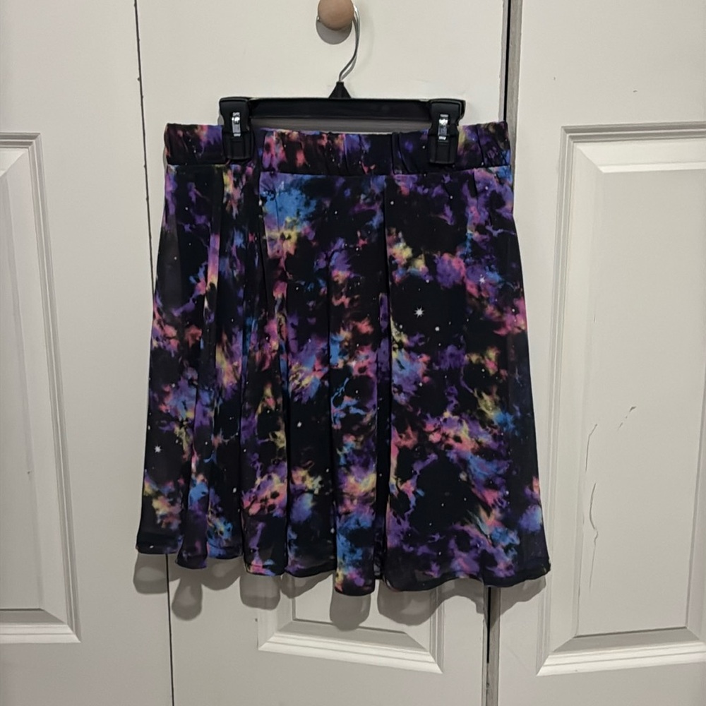 Galaxy Chiffon Skater Skirt